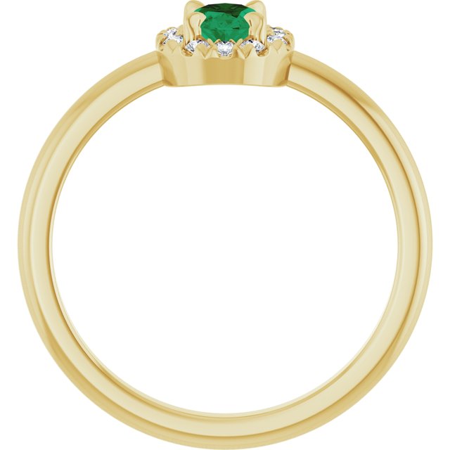 14k-yellow-gold-natural-emerald-&-1/10-ctw-natural-diamond-french-set-halo-style-ring