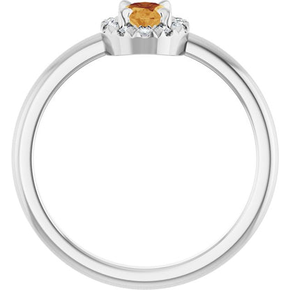 14k-white-gold-natural-citrine-&-1/10-ctw-natural-diamond-french-set-halo-style-ring