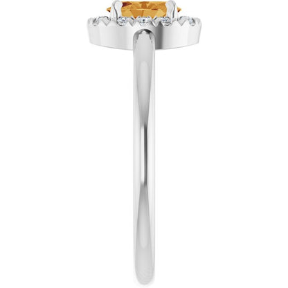 14k-white-gold-natural-citrine-&-1/10-ctw-natural-diamond-french-set-halo-style-ring
