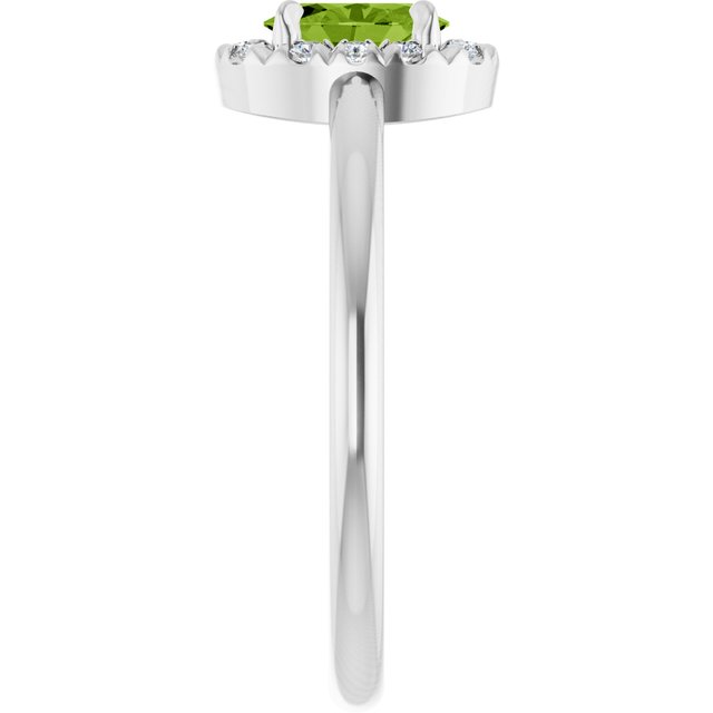 14k-white-gold-natural-peridot-&-1/10-ctw-natural-diamond-french-set-halo-style-ring