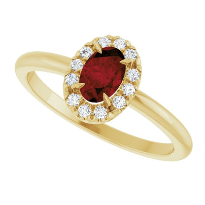 14k-yellow-gold-natural-mozambique-garnet-&-1/10-ctw-natural-diamond-french-set-halo-style-ring