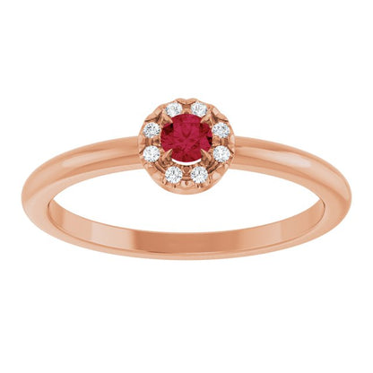 14k-rose-gold-natural-ruby-&-.03-ctw-natural-diamond-french-set-halo-style-ring