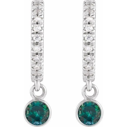 14k-white-gold-natural-alexandrite-&-.08-ctw-natural-diamond-french-set--hoop-earrings
