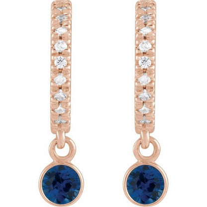 14k-rose-gold-natural-blue-sapphire-&-.08-ctw-natural-diamond-french-set--hoop-earrings