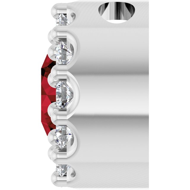 14k-white-gold-natural-mozambique-garnet-&-.08-ctw-natural-diamond-halo-style-pendant