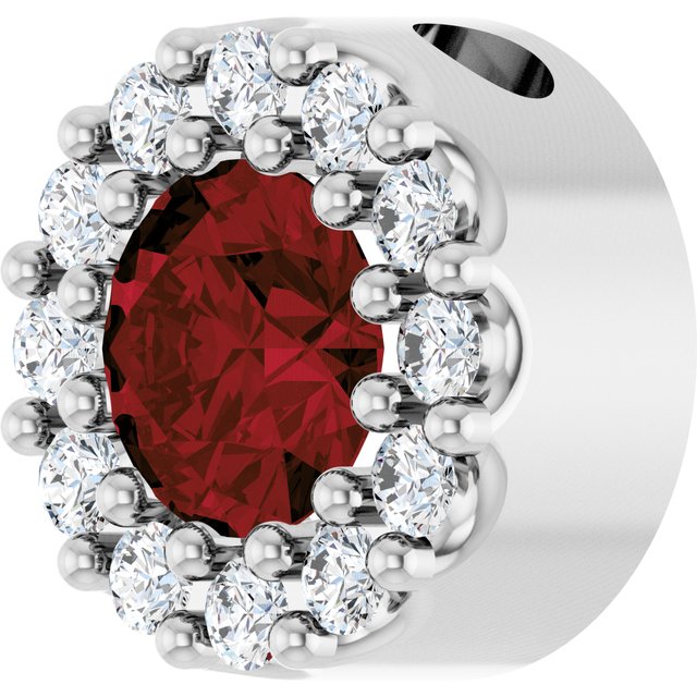 14k-white-gold-natural-mozambique-garnet-&-.08-ctw-natural-diamond-halo-style-pendant