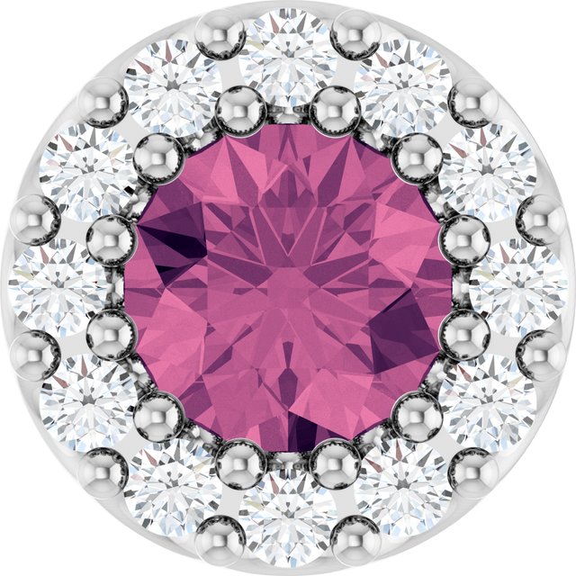 14k-white-gold-natural-pink-tourmaline-&-.08-ctw-natural-diamond-halo-style-pendant