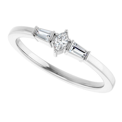 platinum-1/6-ctw-natural-diamond-semi-set-stackable-ring