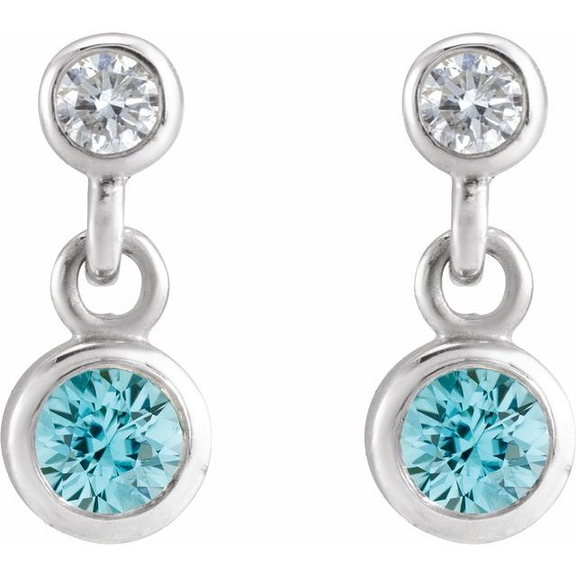 14k-white-gold-natural-blue-zircon-&-.05-ctw-natural-diamond-two-stone-earrings