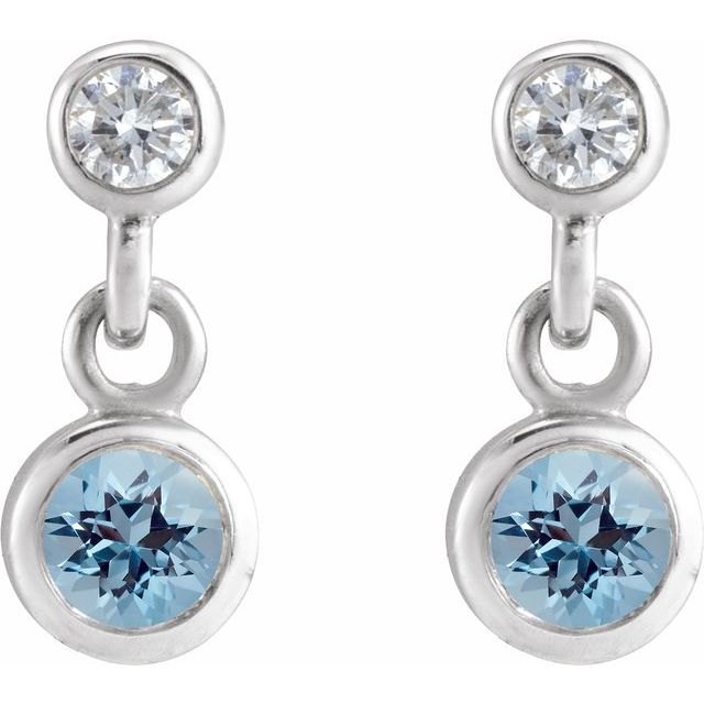 14k-white-gold-natural-aquamarine-&-.05-ctw-natural-diamond-two-stone-earrings