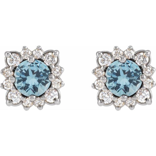 14k-white-gold-natural-aquamarine-&-1/2-ctw-natural-diamond-halo-style-earrings