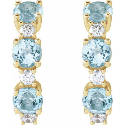 14k-yellow-gold-natural-sky-blue-topaz-&-1/10-ctw-natural-diamond-hoop-earrings