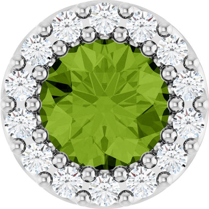 14k-white-gold-natural-peridot-&-1/10-ctw-natural-diamond-halo-style-pendant