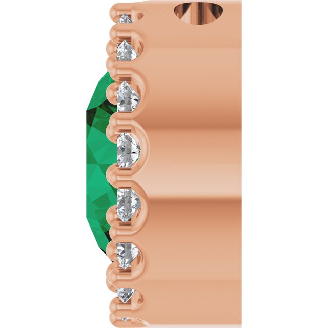 14k-rose-gold-natural-emerald-&-1/8-ctw-natural-diamond-halo-style-pendant
