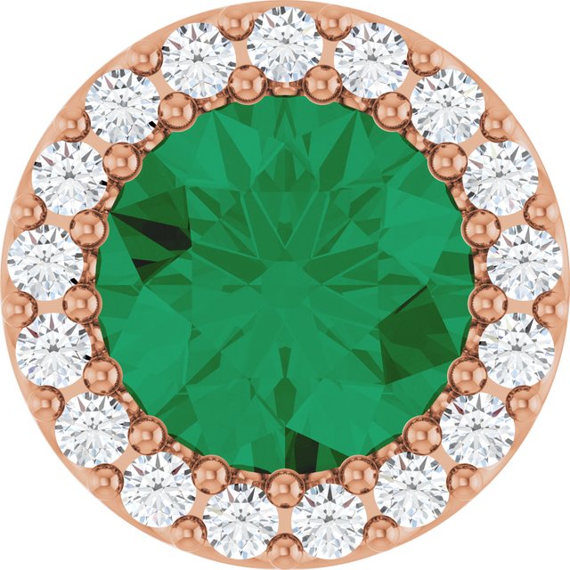 14k-rose-gold-natural-emerald-&-1/8-ctw-natural-diamond-halo-style-pendant