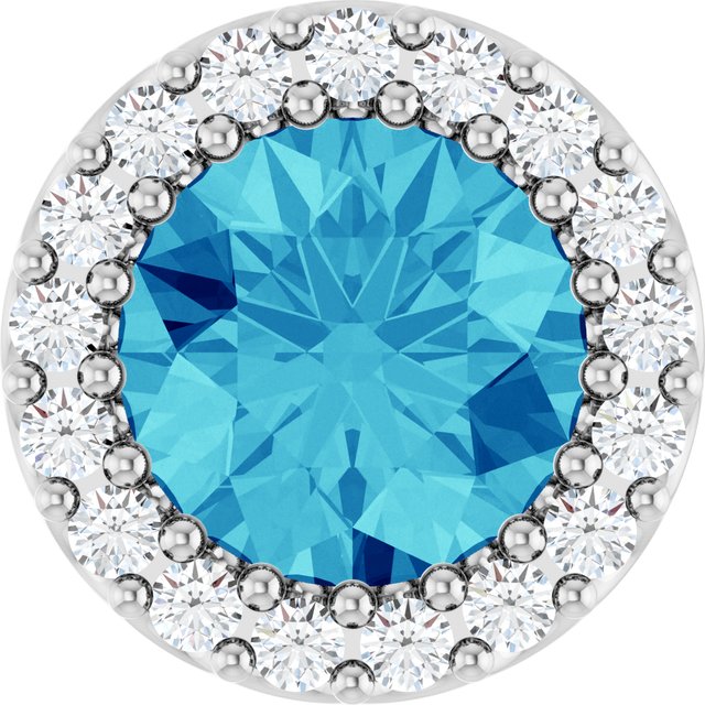 platinum-natural-blue-zircon-&-1/8-ctw-natural-diamond-halo-style-pendant
