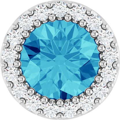 platinum-natural-blue-zircon-&-1/8-ctw-natural-diamond-halo-style-pendant