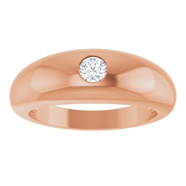 14k-rose-gold-1/4-ct-natural-diamond-dome-ring