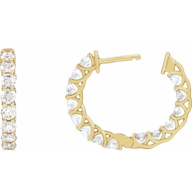 14k-yellow-gold-2-1/5-ctw-natural-diamond-inside-outside--hoop-earrings