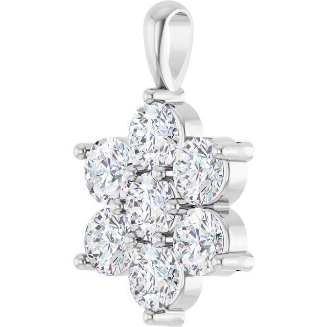 14k-white-gold-2-3/4-ctw-natural-diamond-cluster-pendant