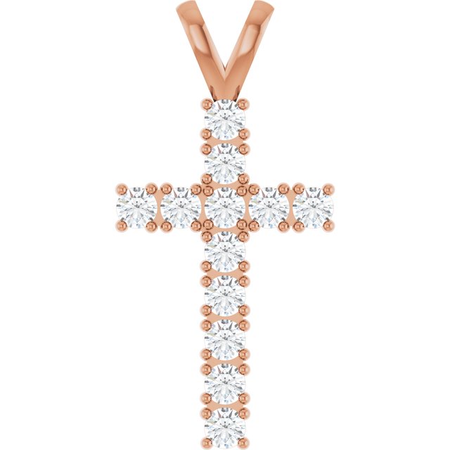14k-rose-gold-3/4-ctw-natural-diamond-cross-pendant