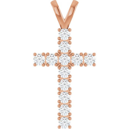 14k-rose-gold-3/4-ctw-natural-diamond-cross-pendant