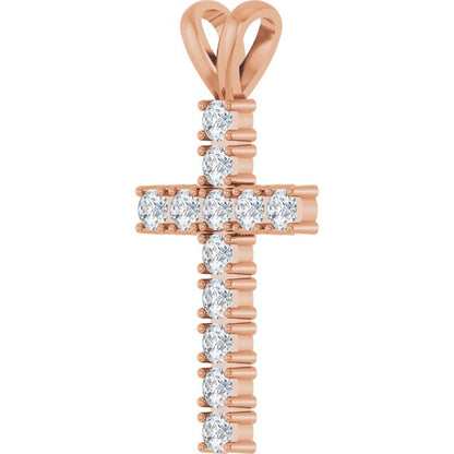 14k-rose-gold-3/4-ctw-natural-diamond-cross-pendant