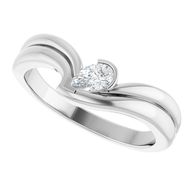 14k-white-gold-1/5-ct-natural-diamond-freeform-ring