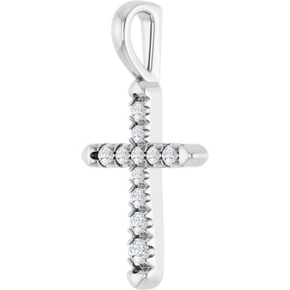 14k-white-gold-1/6-ctw-natural-diamond-cross-pendant