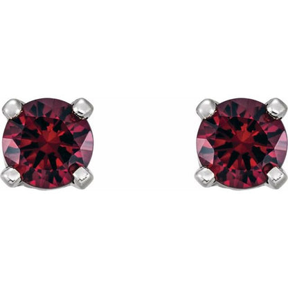 14k-white-gold-imitation-mozambique-garnet-youth-earrings