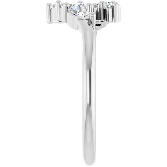 platinum-1/3-ctw-natural-diamond-bypass-ring