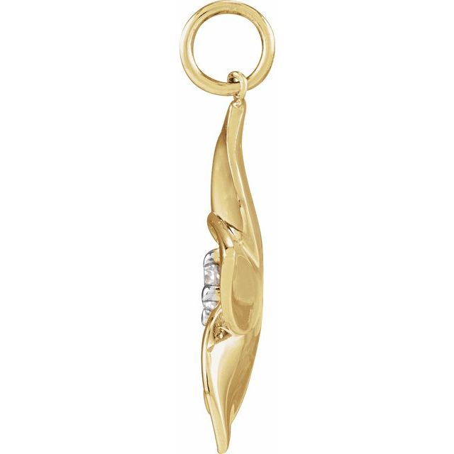 14k-yellow-gold-.08-ct-natural-diamond-plumeria-flower-pendant