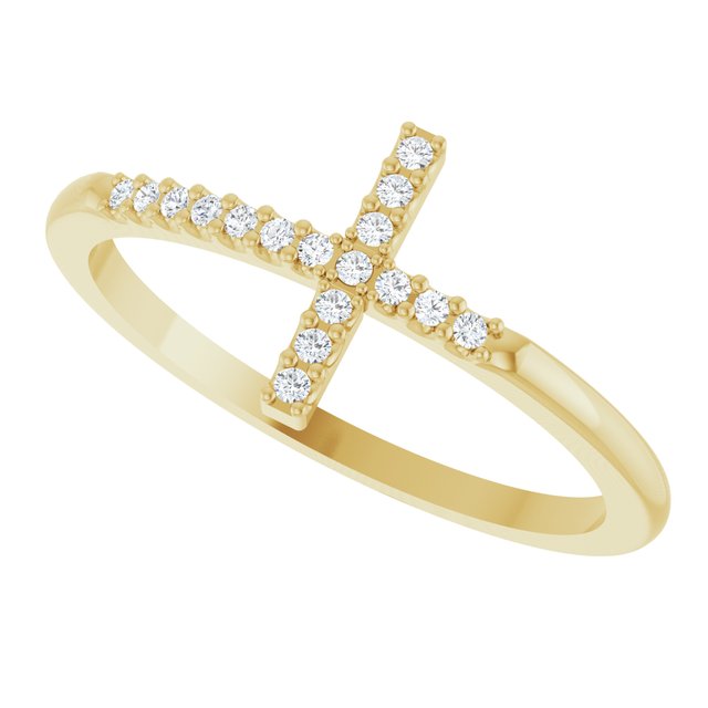 14k-yellow-gold-.07-ctw-natural-diamond-sideways-cross-ring