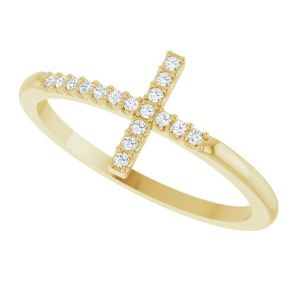 14k-yellow-gold-.07-ctw-natural-diamond-sideways-cross-ring