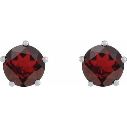14k-white-gold-natural-mozambique-garnet-stud-earrings