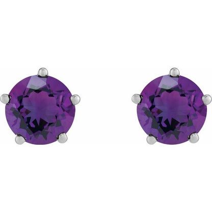 14k-white-gold-natural-amethyst-stud-earrings