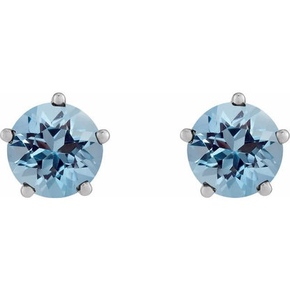 14k-white-gold-natural-aquamarine-stud-earrings