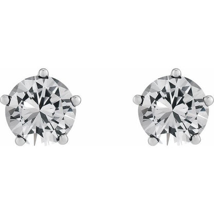 platinum-9/10-ctw-natural-diamond-stud-earrings