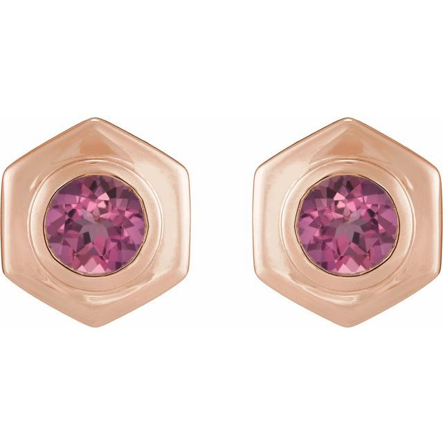 14k-rose-gold-natural-pink-tourmaline-stud-earrings