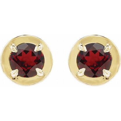14k-yellow-gold-natural-mozambique-garnet-stud-earrings