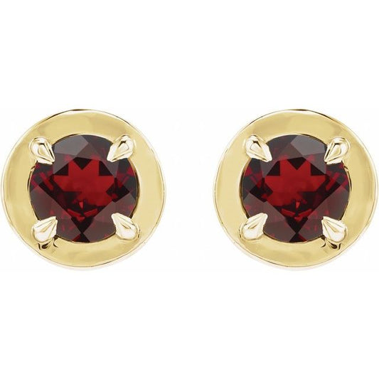14k-yellow-gold-natural-mozambique-garnet-stud-earrings