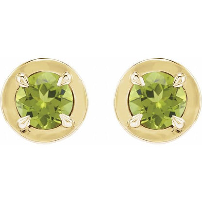 14k-yellow-gold-natural-peridot-stud-earrings