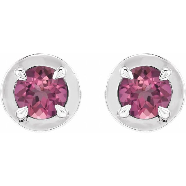 14k-white-gold-natural-pink-tourmaline-stud-earrings