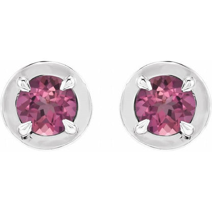 14k-white-gold-natural-pink-tourmaline-stud-earrings
