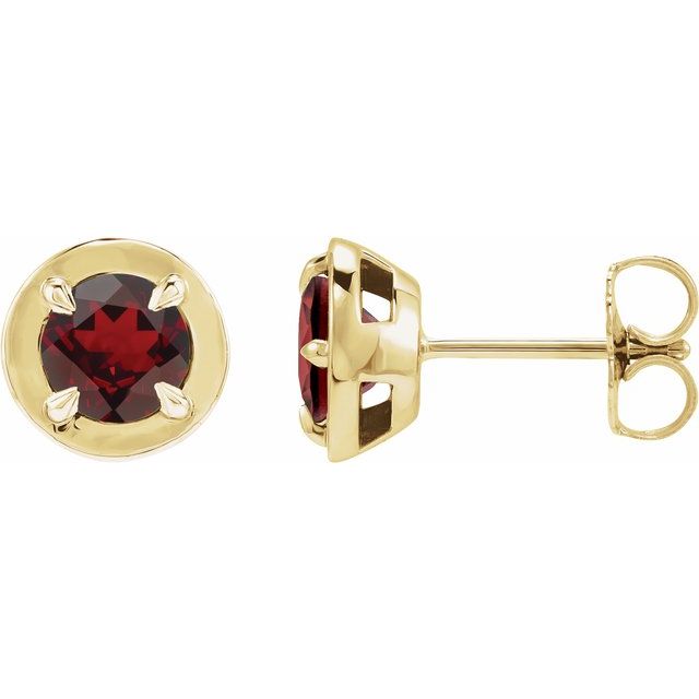 14k-yellow-gold-natural-mozambique-garnet-stud-earrings