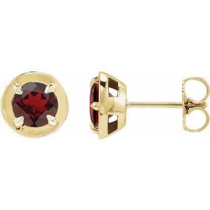 14k-yellow-gold-natural-mozambique-garnet-stud-earrings