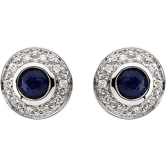 14k-white-gold-natural-blue-sapphire-&-1/10-ctw-natural-diamond-earrings