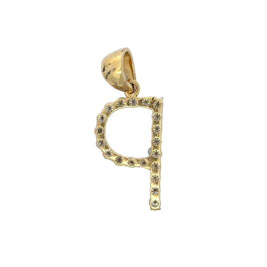 "P" Initial Pendant