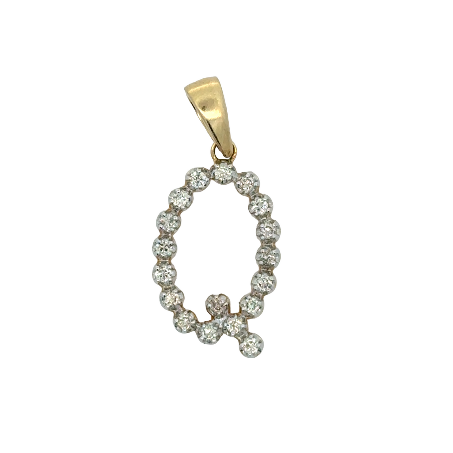 "Q" Initial Pendant