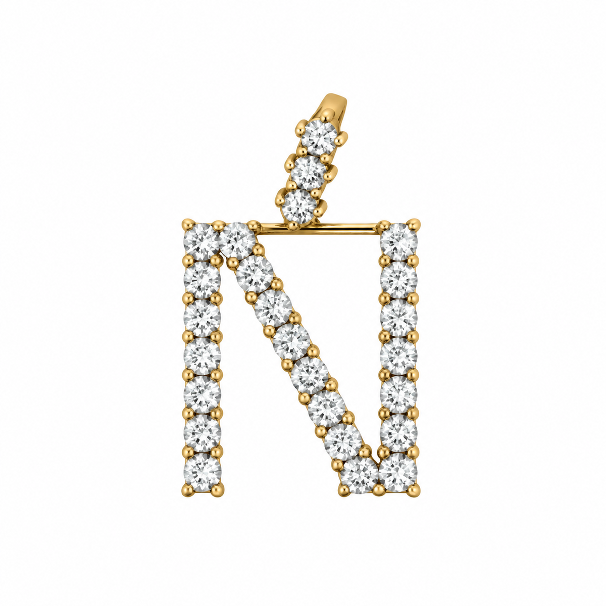 "N" Initial Pendant